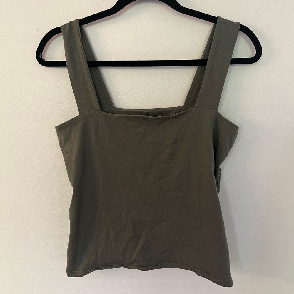 LOFT Square Neck Cotton Top